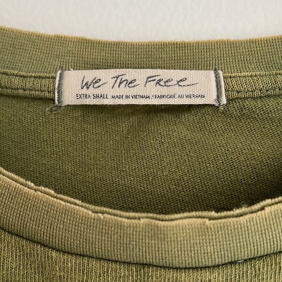 Free people Rubi Tee color beached military (olive)  XS - Picture 7 of 8